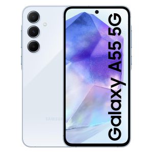 Samsung Galaxy A55 5G (Awesome Iceblue, 12GB RAM, 256GB Storage) | AI | Metal Frame | 50 MP Main Camera (OIS) | Super HDR Video| Nightography | IP67 | Corning Gorilla Glass Victus+ | sAMOLED Display